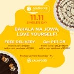 Goldilocks - 11.11 Deal: FREE Delivery or ₱111 Off via Lalafood