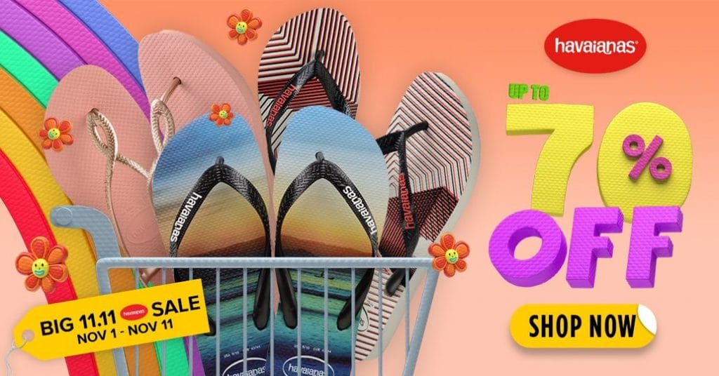 Havaianas - 11.11 Deal: Up to 70% Off