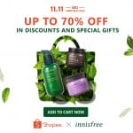 Innisfree - 11.11 Deal: Up to 70% Off in Discounts and Special Gifts