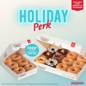 Krispy Kreme - Get a Free Box of 6 Original Glazed® Doughnuts for Every Mixed Dozen Purchase