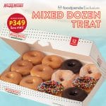 Krispy Kreme - Mixed Dozen Treat for ₱349 (Save ₱141) via Foodpanda