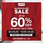 Levi's - Warehouse Sale: Up to 60% Off on Select Sale Items