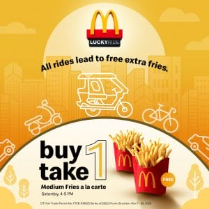 McDonald's - Buy 1, Take 1 Medium Fries via Ride-Thru