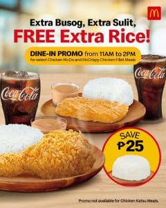 McDonald's - FREE Extra Rice When You Order a Chicken Rice Meal