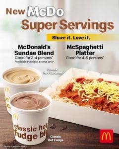McDonald's - Introducing the New McDo Super Servings