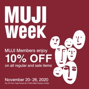 Muji - Members Get 10% Off on All Items