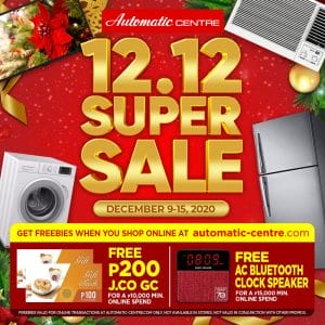 Automatic Centre - 12.12 Deal: Up to 40% Off + Other Freebies