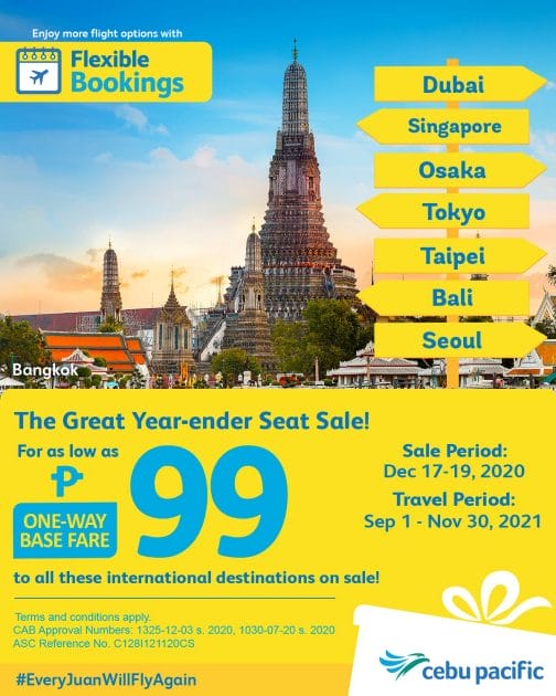 Cebu Pacific Air - As Low As ₱99 to Select International Destinations ...