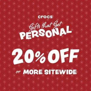 Crocs - Get 20% Off or More Sitewide