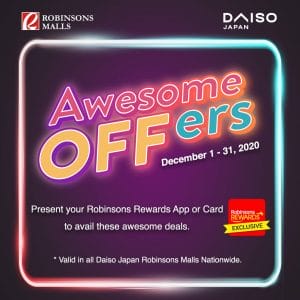 Daiso - Special Promos for Robinsons Rewards Members