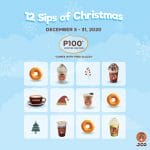 J.CO Donuts & Coffee - 12 Sips of Christmas: J.Coffee and Glazzy Donut for ₱100