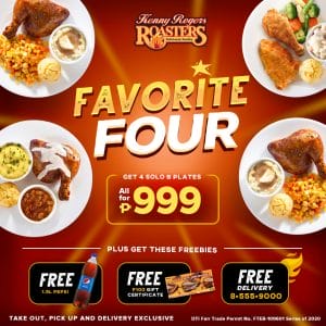 Kenny Rogers Roasters - Favorite Four Promo for ₱999