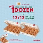 Krispy Kreme - 12.12 Deal: FREE Half Dozen Original Glazed Doughnuts (1 Dozen for OG Card Holders) for Every 1 Dozen Purchase
