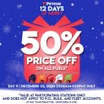 Petron - 12 Days of Merry: Get 50% Off on All Fuels