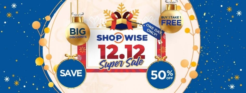 Shopwise - 12.12 Deal: Buy 1, Take 1 and 50% Off Promos