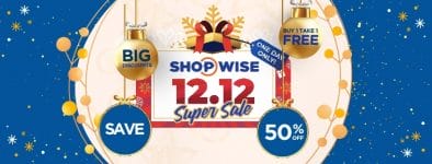 Shopwise - 12.12 Deal: Buy 1, Take 1 and 50% Off Promos