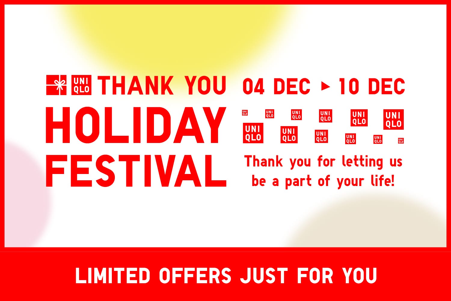 Uniqlo Holiday Festival LimitedTime Offers Deals Pinoy