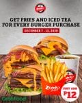 Zark's Burgers - 12.12 Deal: Get Fries and Iced Tea for ₱12 For Every Burger Purchase