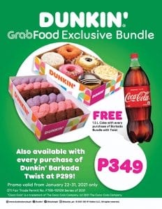 Dunkin Donuts Grabfood Exclusive Bundle Jan21
