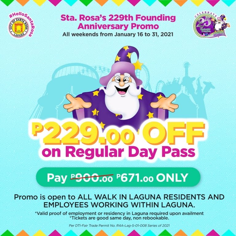 Enchanted Kingdom ₱229 Off on Regular Day Pass Deals Pinoy