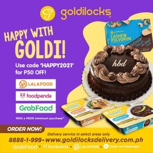Goldilocks - Get ₱50 Off with ₱600 Minimum Purchase