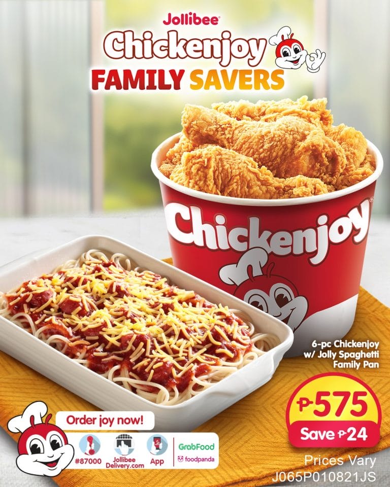 Jollibee - Chickenjoy Family Savers for ₱575 (Save ₱24) | Deals Pinoy