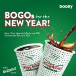 Krispy Kreme - Buy 1 Get 1 12 oz. Signature Coffee for ₱150 via Booky