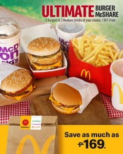 McDonald's - Ultimate Burger McShare Promo for ₱499 