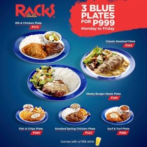 RACKS - Get 3 Blue Plates for ₱999