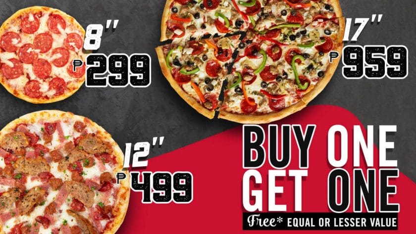 Sbarro Buy1 Get1 Pizza Jan21