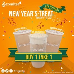 Serenitea - New Year's Treat: Buy 1 Take 1 Promo