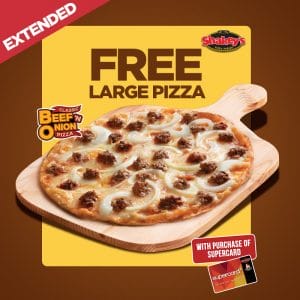 Shakey's - Super Treat Promo Extended: FREE Large Pizza When You Purchase a SuperCard