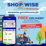 Shopwise - GoRobinsons FREE Delivery Promo Extended