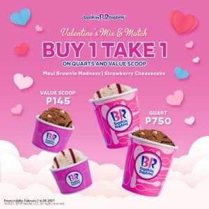 Baskin-Robbins - Buy 1 Take 1 on Quarts and Value Scoop