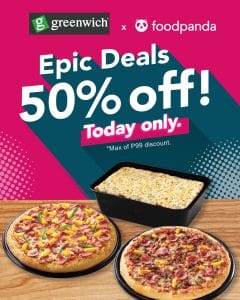 Greenwich Pizza - Epic Deals: Get 50% Off on Orders via Foodpanda