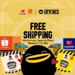 Irvins - FREE Shipping with Min Spend of ₱800 via Lazada and Shopee