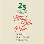 Italianni's - Festival Della Pizza: Get 50% Off on All Pizzas