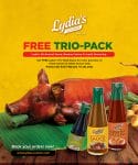 Lydia's Lechon - Get FREE Trio Pack for Every Whole Lechon or Lechon Belly