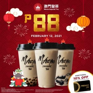 Macao Imperial Tea - CNY Promo: Get Selected Drinks for ₱88