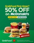 McDonald's - Get 50% Off for GrabFood First Time Users