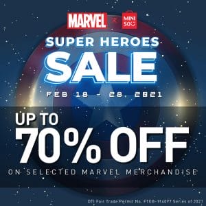 Miniso - Get Up to 70% on Selected Marvel Merchandise