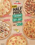 Papa John's Pizza - Premium Half Price Tuesday: Get 50% Off