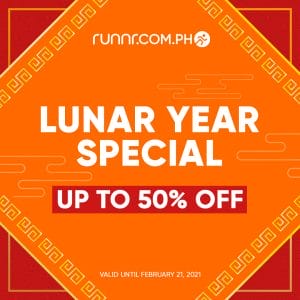 Runnr - Lunar Year Special: Up to 50% Off + FREE Shipping