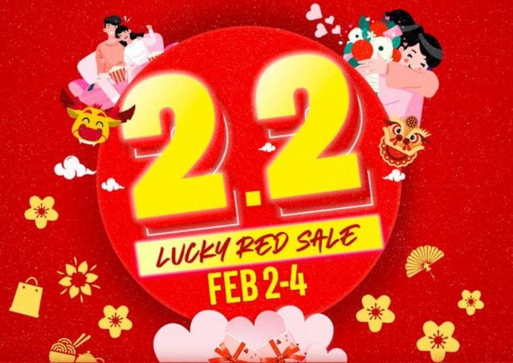 SM Supermalls - 2.2 Lucky Red Sale