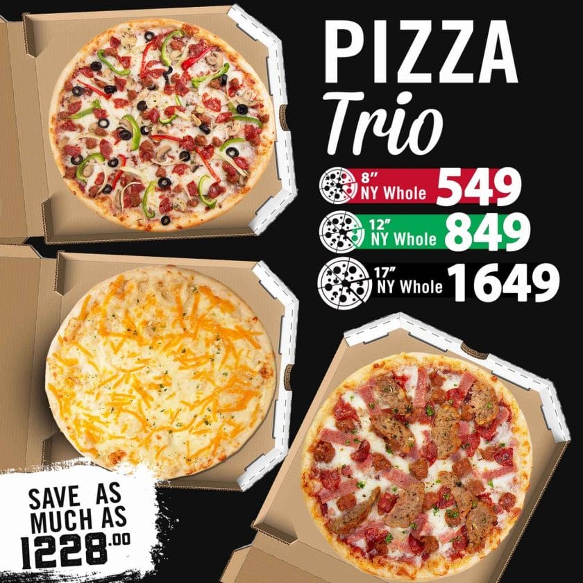 Sbarro Buy 1 Take 1 and Pizza Trio Deals Deals Pinoy