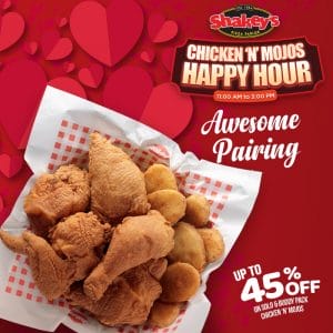Shakey's - Chicken 'N' Mojos Happy Hour: Get Up to 45% Off