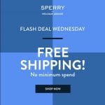 Sperry - Flash Deal Wednesday: Get FREE Shipping Promo