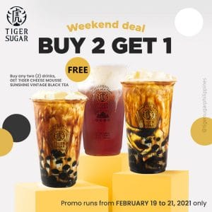 Tiger Sugar - Weekend Deal: Buy 2 Get 1 Promo