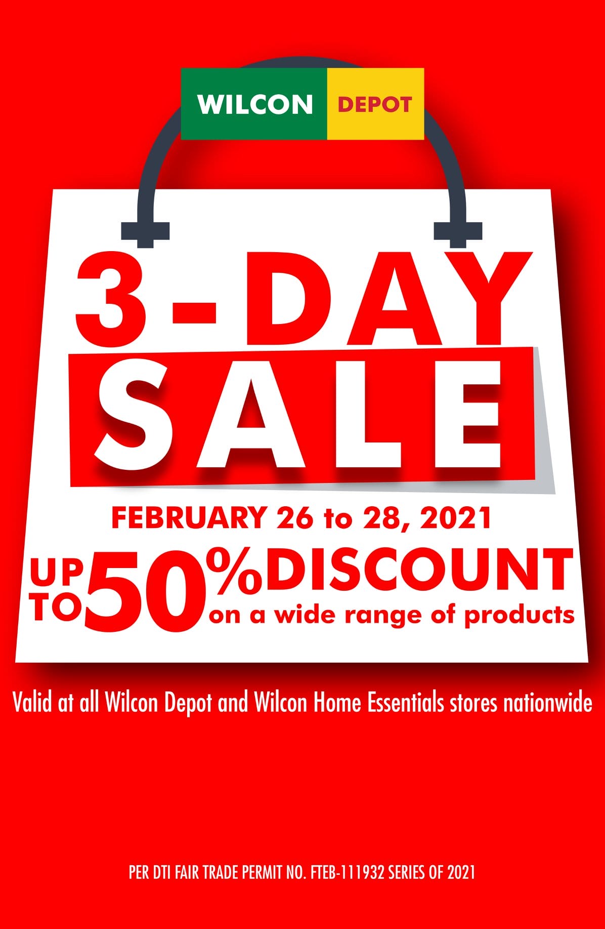 Wilcon Depot - 3-Day Sale: Up to 50% Discount | Deals Pinoy