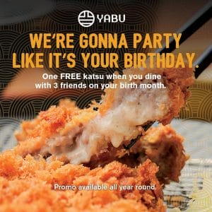 Yabu - Get FREE Katsu on Your Birth Month Promo